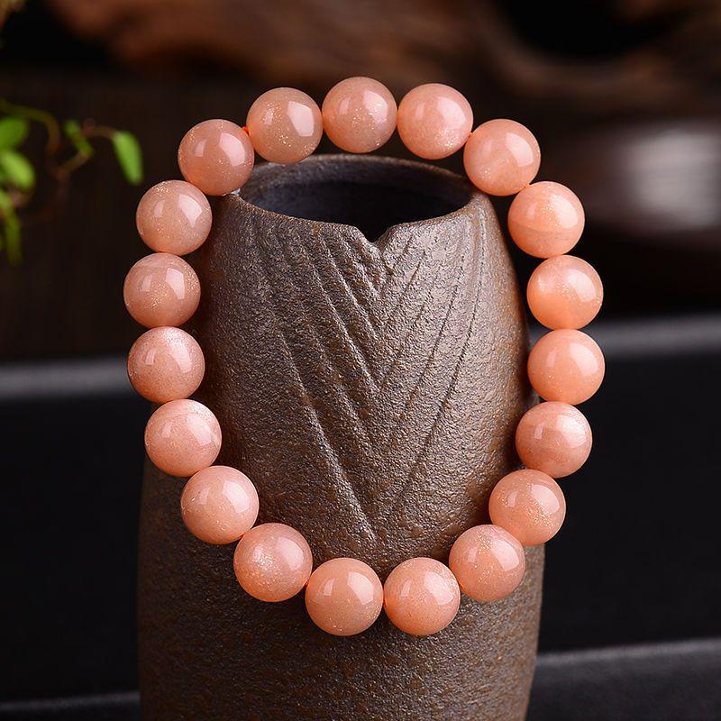 Sunstone Agate & Moonstone Bracelet - Cat's Eye Women's Gift Jewelry
