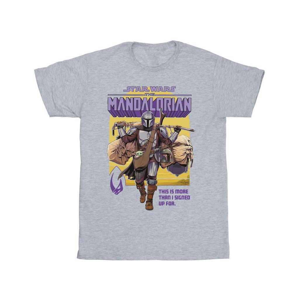 STAR WARS Mens The Mandalorian More Than I Signed Up For T-Shirt