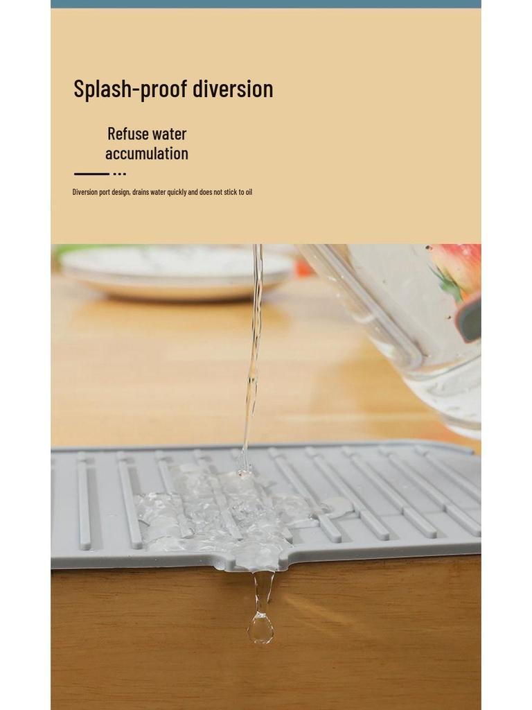 Silicone Splash Guard: Multifunctional Faucet Draining Pad and Washbasin Water Mat
