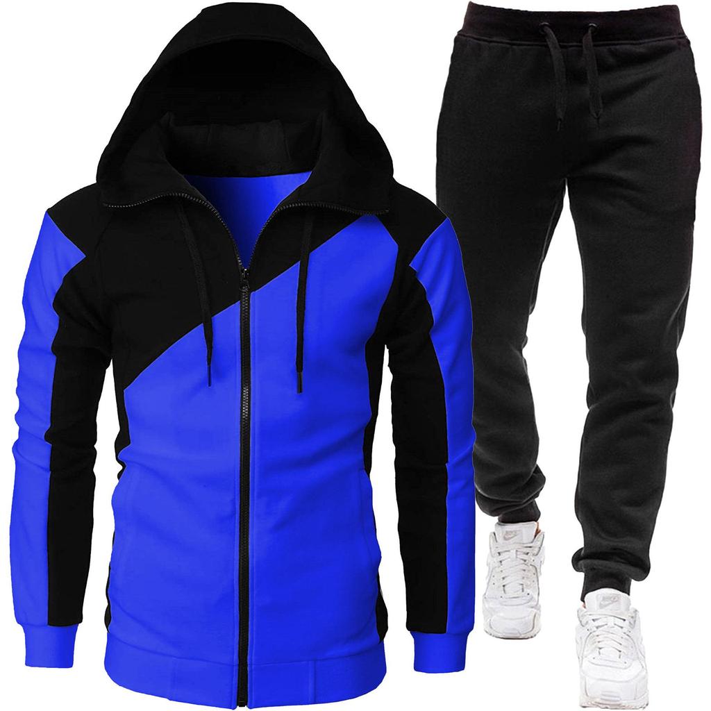Men's Two-Tone Sports Jacket + Velvet Winter Suit 