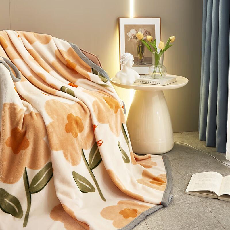 Tangna Milk Fleece Throw Blanket