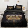 Black Gold Bedding Set Luxury Duvet Cover Sets 3d Moon Dream Catcher Comforter Cover Set Cute Bed Set For Adult