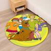 Scooby Doo Printed Round Rug Carpet Chair Rug Area Rug Entryway Doormats,for Office Chair Living Room Bedroom Kitchen Room.