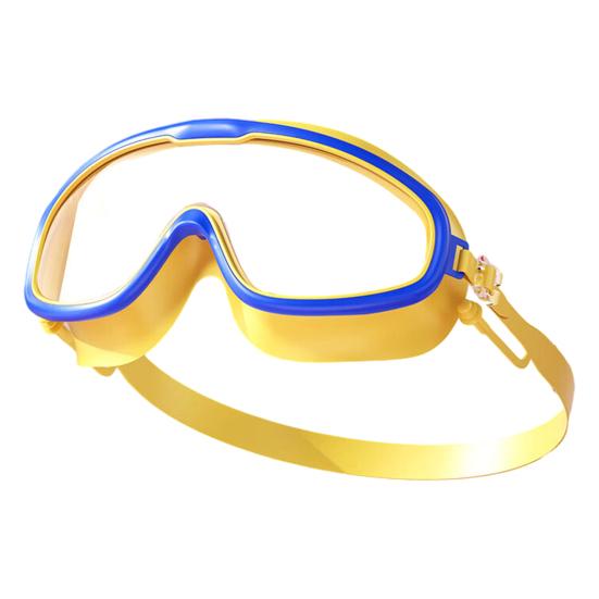 Children Swim Goggles with Earplugs Waterproof No Leakage Anti-Fog UV Protection Boys Girls Wide View Goggles Diving Snorkeling Equipment