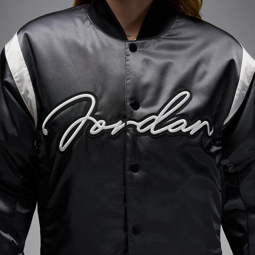 Jordan MVP Casual Versatile Fashionable Single-Breasted Long Sleeve Jacket Unisex jackets Black HF9297-045