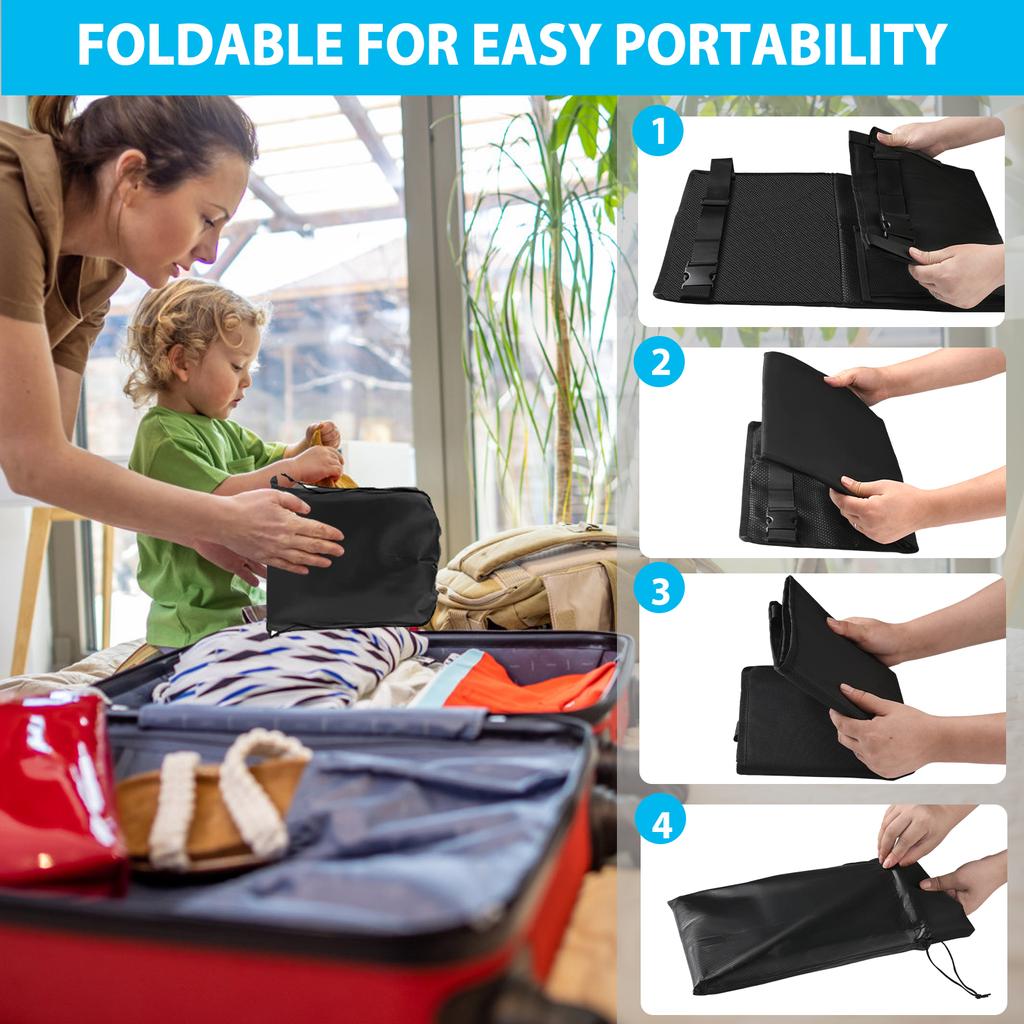 Kids Travel Airplane Bed Baby Pedals Bed Portable Travel Foot Rest Hammock Kids Bed Airplane Seat Extender Leg Rest For