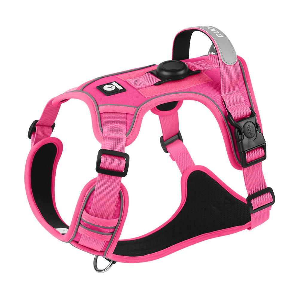 Large Dog Vest-Style Harness with Velcro & Shock-Resistant Leash