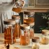 Glass Jars Food High Borosilicate Glass Sealed Jar Coffee Beans Tea Leaves Honey Sealed Storage Jars Kitchen Storage Bottles Jar