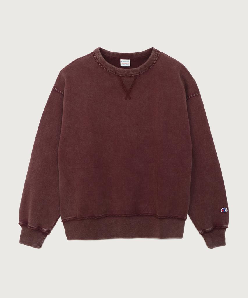 CHAMPION Women'S Vintage Washed Loose Fit Brushed Sweatshirt Wine