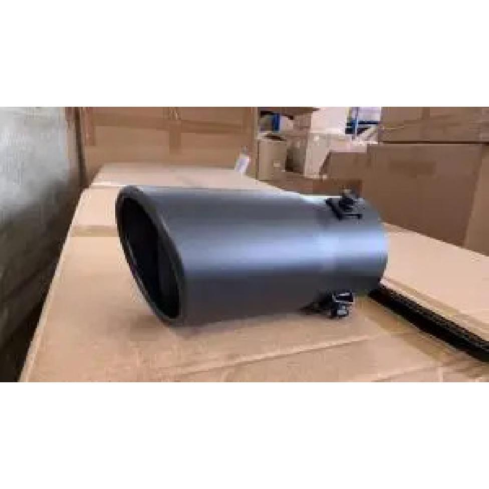 New exhaust tips pipes double thick liner stainless exhaust tail muffler throat universal car exterior parts auto accessories