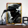 Soldato Angelo Figura Placca di Latta Poster Arte da Parete Personalizzata Segnali Metallici Retro Vintage per Man Cave Stanza dei Giochi Decorazione Decor