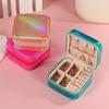 PU Leather Earrings Storage Case Large Capacity Mini Jewelry Display Box  Travel