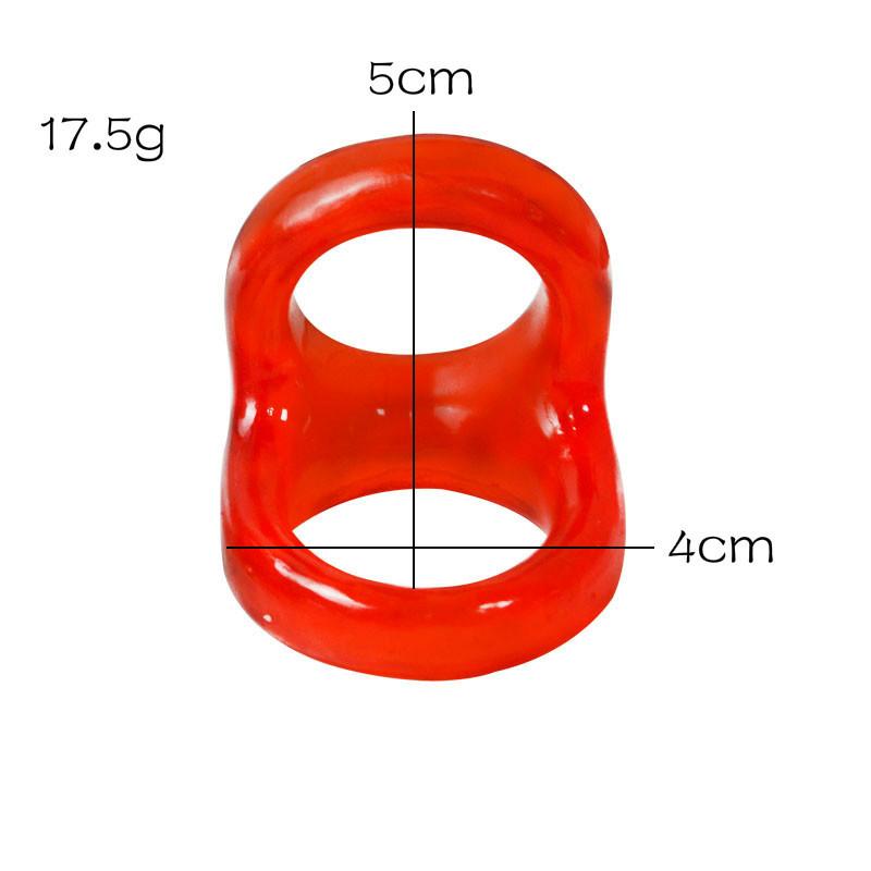 Tpe Men Lock Fine Non-vibrating Double Ring Soft Ring Delay Ejaculation Sex Toys