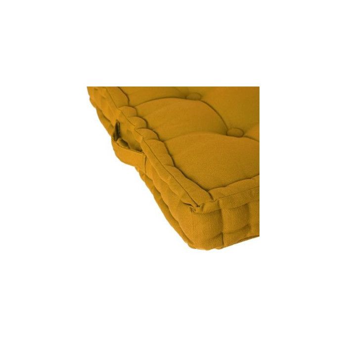 Cuscino da terra 40 x 40 x 8 cm Atmosphéra - Ocra
