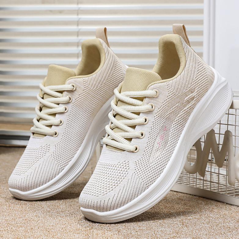 

Женская весенняя новая дышащая плетеная универсальная повседневная обувь сетчатая обувь кроссовки для женщин 40 света кофе