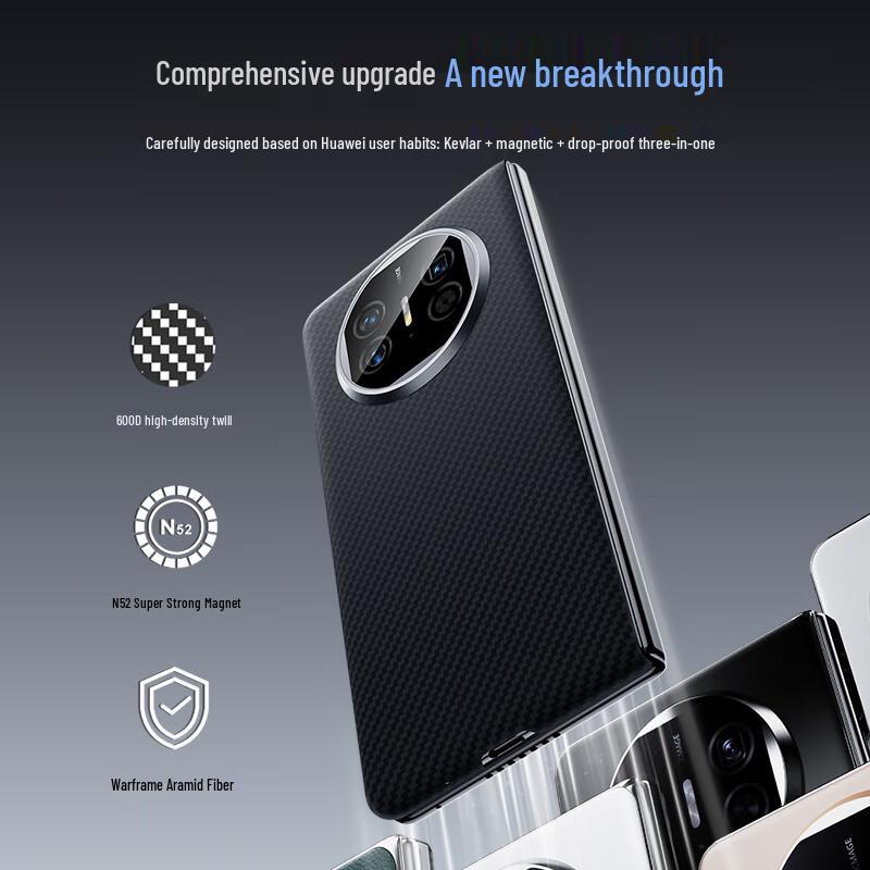 Mofei Kevlar Aramid Fiber Magnetic Phone Case