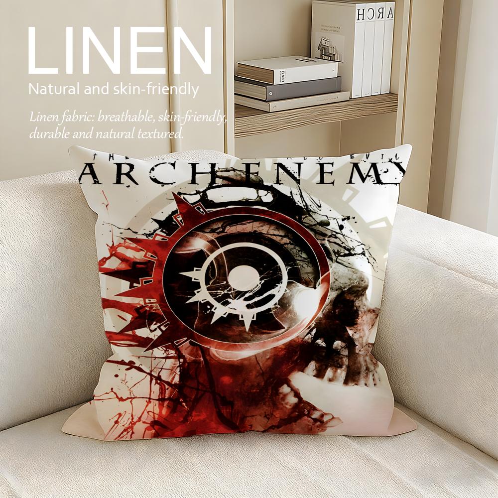 Music Arch Enemy Cushion Cover Pillowcase Set Pcs x x Breathable Washable Sofa Cushion Cover