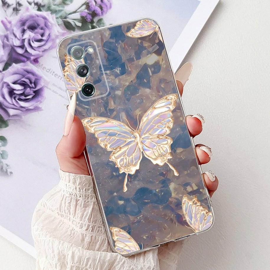 For Samsung Galaxy S20 FE Case SM-G780F S20FE Cover Popular Flower Soft Silicone Cases For Samsung S20 Fan Edition S20Lite Funda