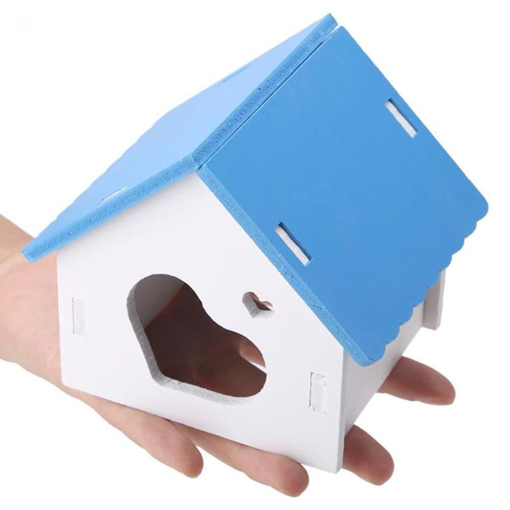 Trendy Hamster Wooden Nest Sleeping House Home Luxury Cage Pet Diy Hideout Hut Toy Sports Climbing Frame Small Animal Supplies