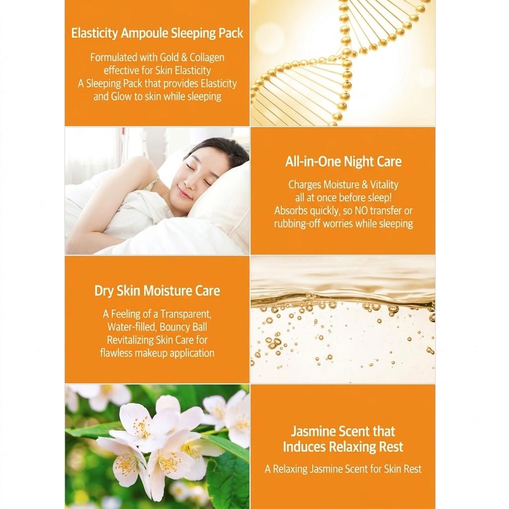 [SNP] Gold Collagen Sleeping Pack (1Unit-20Sticks), Korea popular explosive cosmetics