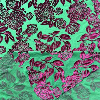 1yard Brocade Velvet Jacquard Fabric Stretchy Floral Printed Velour Fabric Upholstery Fabrics for DIY Sewing Dress Clothing