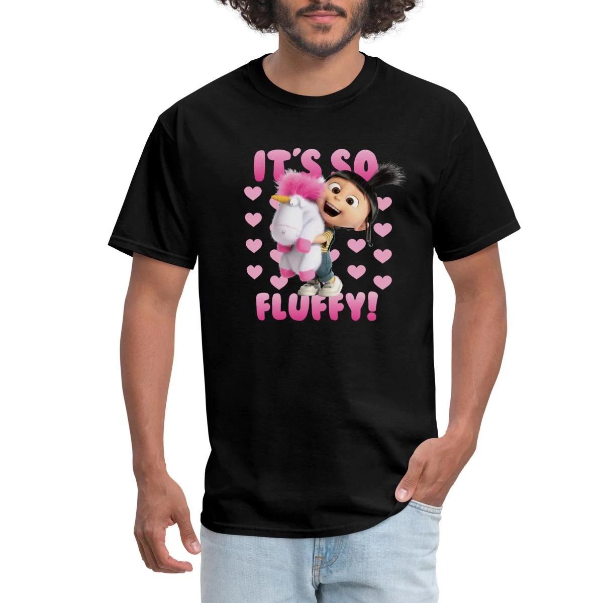 Minions Agnes It s So Fluffy With Unicorn Men s T-Shirt M