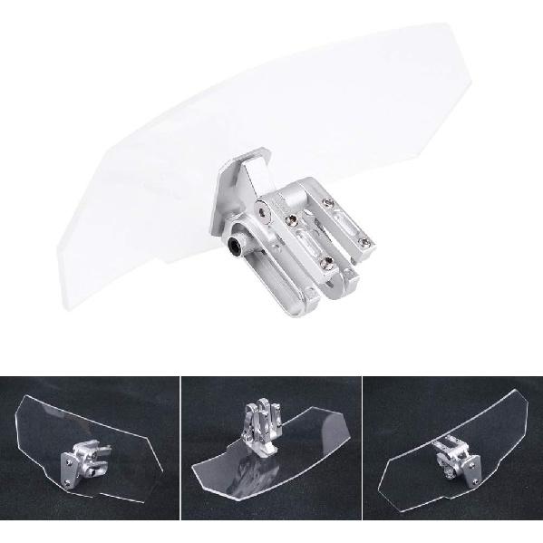 Motorcycle Windscreen, 11 x 4.8 x 0.2inch Universal Motorcycle Wind Deflector Windscreen Wind Deflector Windshield