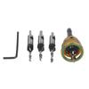 Woodworking Drill Set Adjustable Depth Drill Rust Prevention Feature Efficient Chip Evacuation Smooth Countersinking Operations