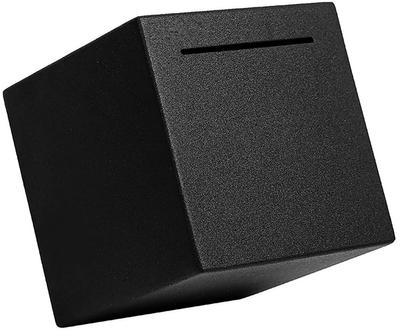 Piggy Bank That Won't Open, Piggy Bank, Stylish Bill, Bill, Stainless Steel, Large Capacity, Square RIMINA (black)