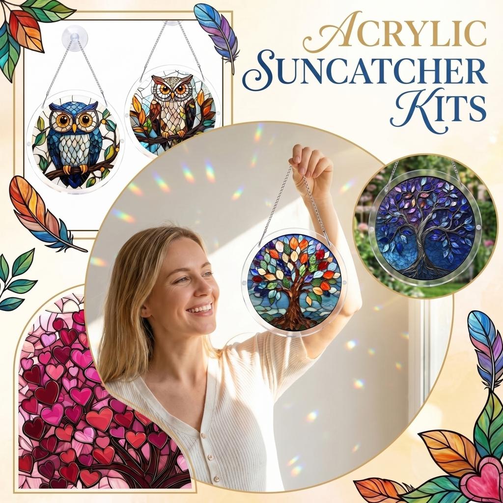 Acrylic Puzzle Toy Suncatcher Window Hanging