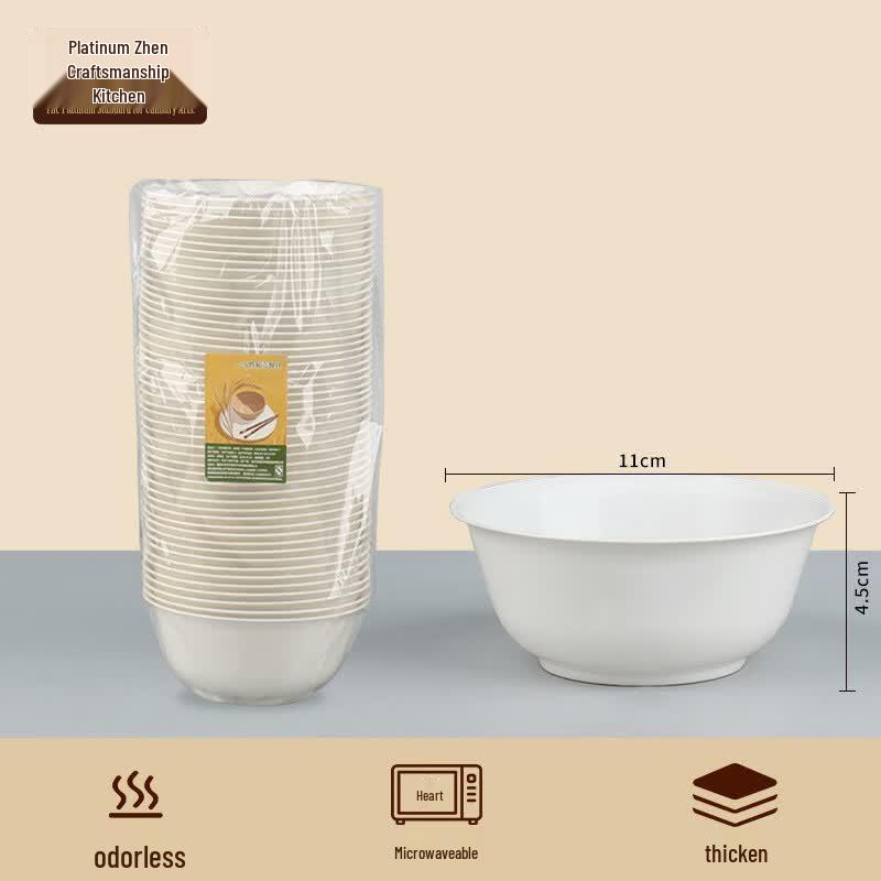 Bozhen Craftsman Chef Disposable Rice Husk Bowls