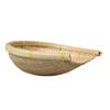Trendy Knitted Drying Handwoven Bamboo Basket Dustpans Kitchen Supplies Vegetable Storage Tray