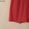 ZANZEA Women Short Sleeve Blouse and Shorts Casual Two Piece Sets