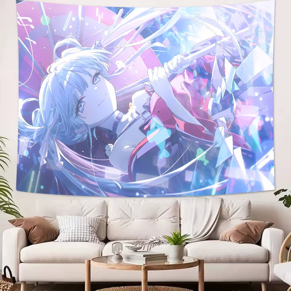 New Cosmic Princess Kaguya Tapestry Decoration Bedroom Dormitory Background Cloth Holiday Home Party Living Room Club Tapestry