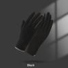 1 Pair of Thermal Fleece-Lined Polyester Gloves for Women, Touchscreen Compatible, Elastic Warm Outdoor Driving and Cycling Gloves
