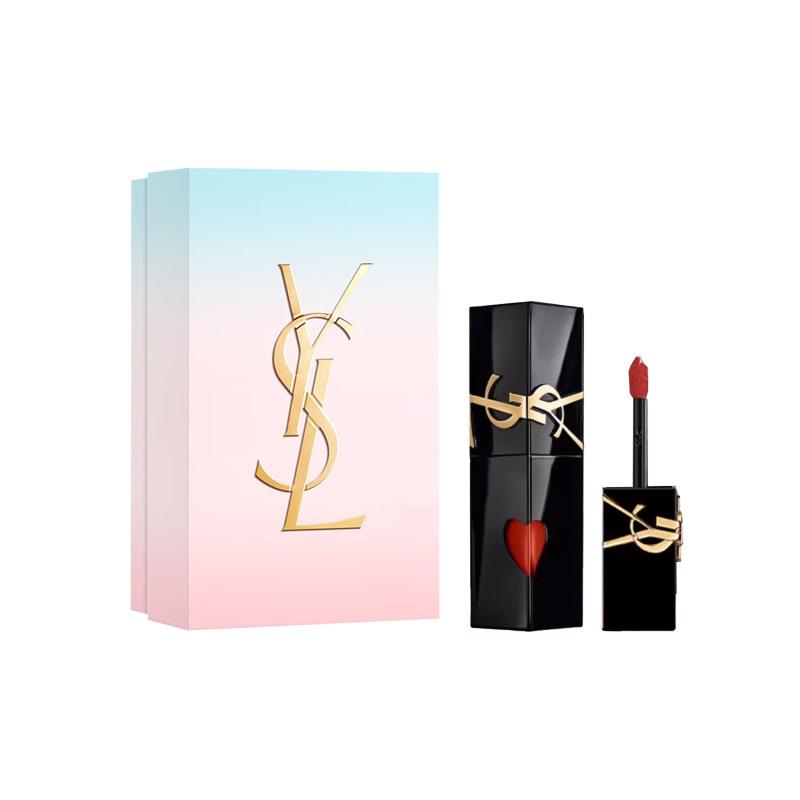 SAINT LAURENT Сумерки Рассвет Зеркальный Финиш Черный Тюбик Жидкая Помада Глянцевая Легко Растушевывается Увлажняющая