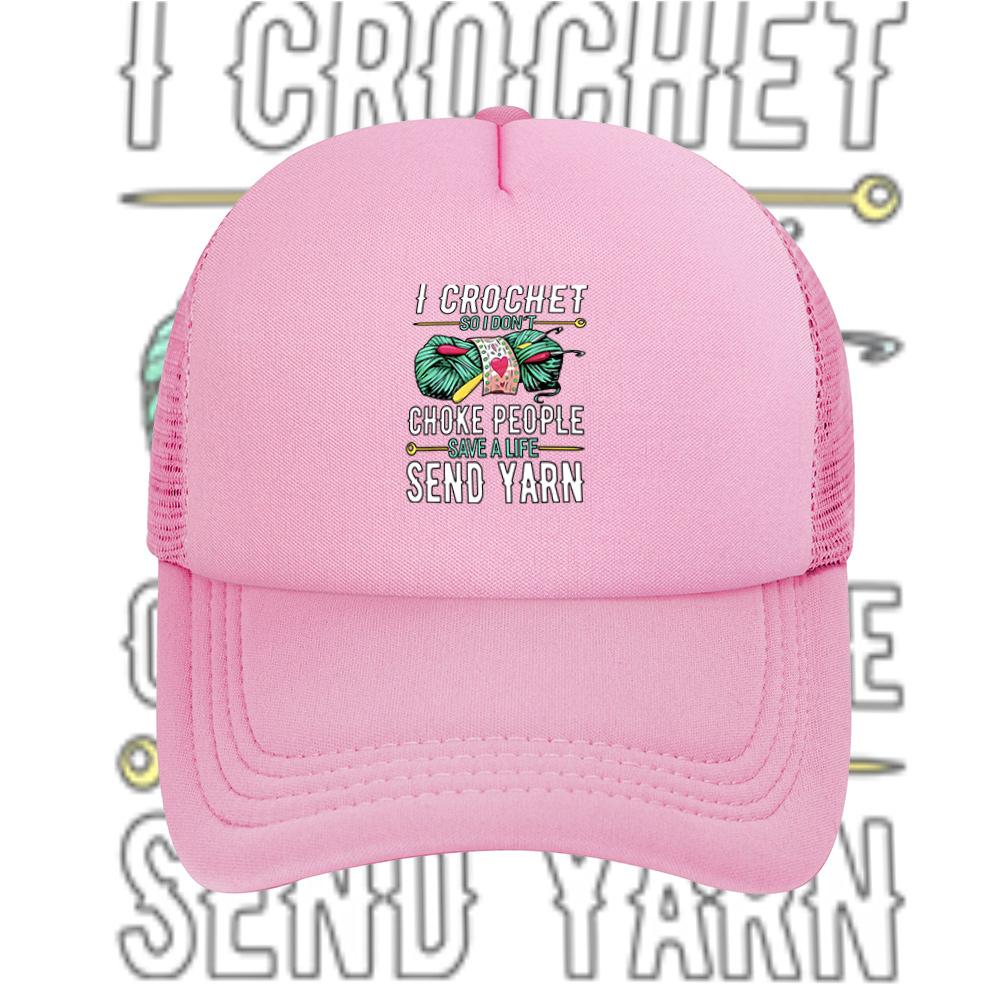 Crochet ball yarn choke people life Baseball Cap Anime Graphic Hats Adult Unisex Women Sports Outdoor