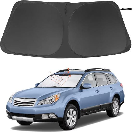 TINGLU Sun Shade For Tesla Model X Tesla X 2016-2024 2025 Accessories Windshield Sun Shade Window Shade UV Rays Protection Sun Visor Cover With