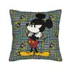 Federa per Cuscino Quadrata Cartone Animato Mickey Minnie Cuscino Decorativo in Poliestere, Federa per Cuscino alla Moda