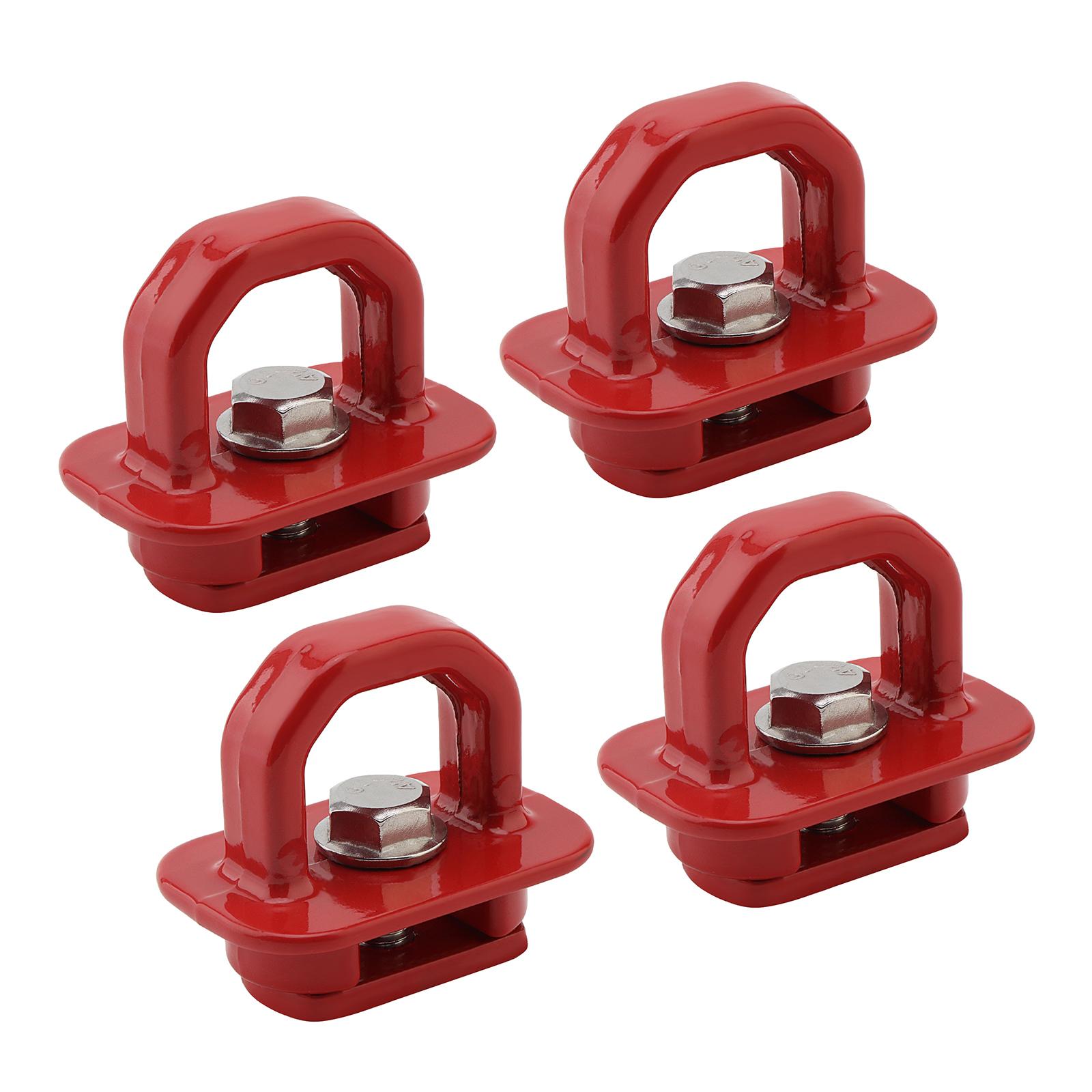 4pcs Retractable Aluminum Alloy Truck Bed Side Wall Tie Down Anchor Fit for,Retractable Tie Down Anchor,trunk anchor buckle,trailer hook