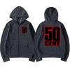 Rapper 50 Cent The Massacre Grafiche Classiche Album Felpa con Zip Unisex hip hop punk streetwear Felpa Uomo donna Cappotto in Pile