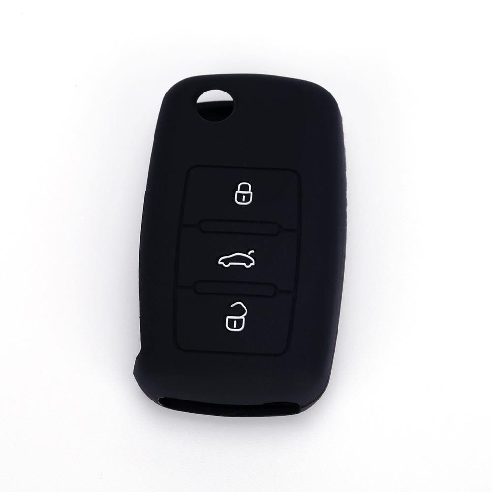 Suitable for Volkswagen Lavida Jetta Drip Silicone Key Cover Santana Soft Key Bag Sagitar Remote Control Protective Cover