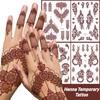 9pcs India Mehndi Flower Henna Temporary Tattoo Fake Body Art Sticker  Women/Lady/Girl