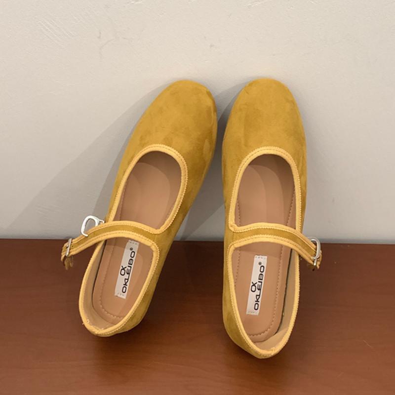 Fashion Bailamos New Brand Women Flats Fashion Square Toe Shallow Mary Jane Shoes Soft Casual Ballet Shoes Slingback Shoes Mujer