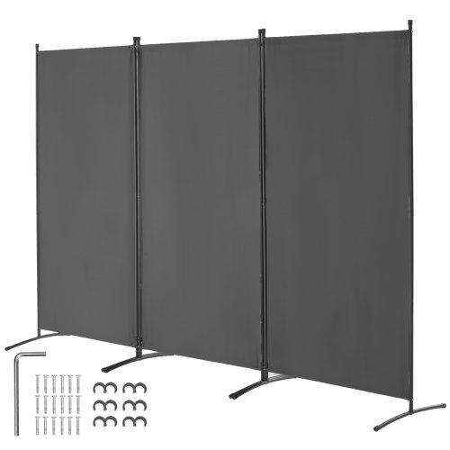 VEVOR Room Divider, 3 Panels Room Divider, Folding Privacy Screen and Portable Partition Divider for Room Separation