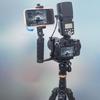 Versatiled Aluminum Camera Mount Metal Quick Release With Double Handles And Expansion Port For Studio Use