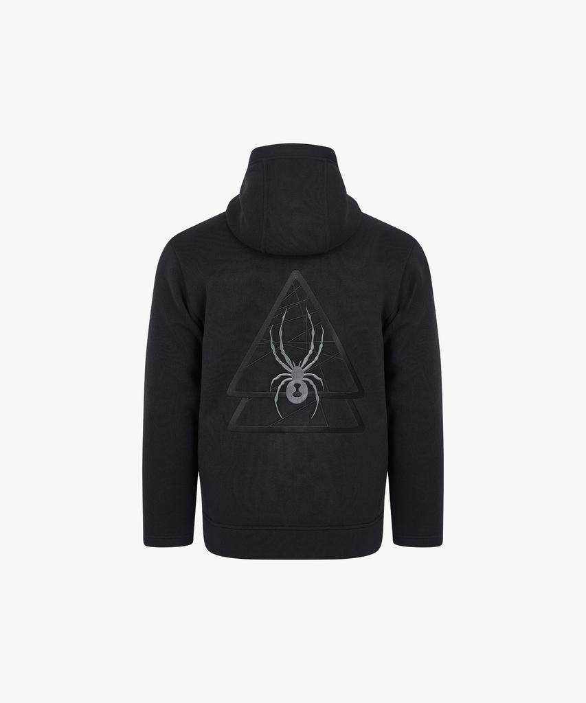 Spyder Men'S Sweater Bonded Hoodie Zip-Up Spjwcnft303Mblk