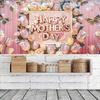 Polyester Mother Photography Backdrop Love Heart Hanging Background  Poster Props