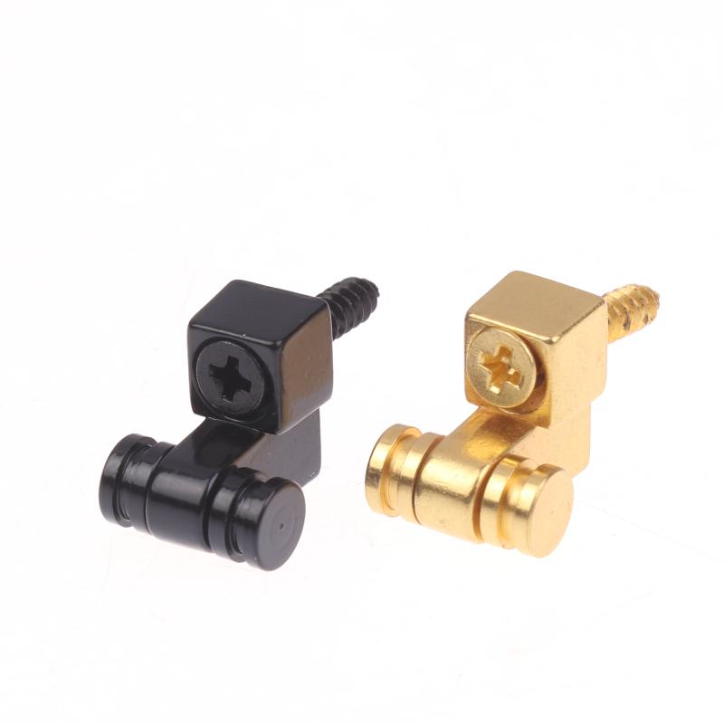 Electric Guitar Customization Kit: 2 Chrome Roller String Trees, Silvery Black Gold, DIY Accessories