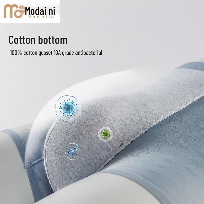 Herren Eis Seide Antibakterielle Boxershorts 3er-Pack